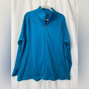 Champion Performance Jacket Full Zip Duofold WarmCtrl Blue Fleece Lined 3X